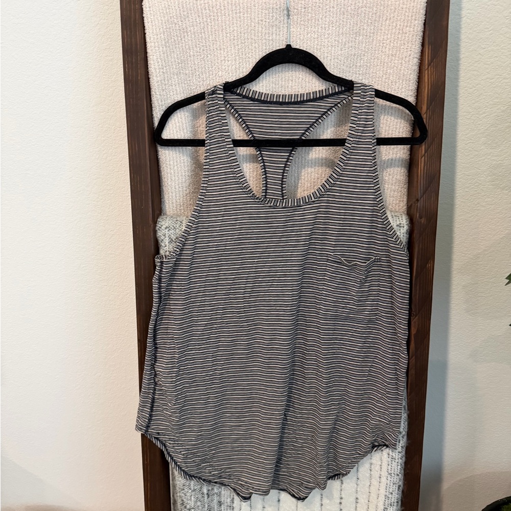 Lululemon Striped Racerback Tank Top